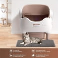 thumbnail image 3 of Smart Self-Cleaning Cat Litter Box with App & Automatic Cleaner Suitable for Multi-Cat Households, Large Capacity Open-Top Litter Box with Dual Odor Elimination, Built-in Ambient Light, 3 of 19