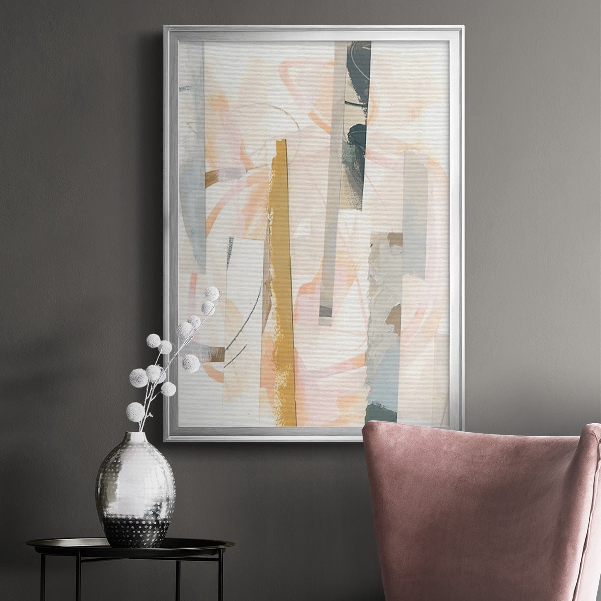 Melon Litmus I Premium Framed Print, in Gold, Black, or Silver - Ready to Hang