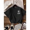 thumbnail image 2 of 【New Arrival】Japanese Graffiti Pocket Cat Graphic T-Shirt, Back Print Anime Cartoon Crewneck Short Sleeve Tee, Unisex Casual Streetwear Top, 2 of 6