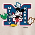 thumbnail image 3 of Disney - Mickey Mouse - Large Letter M Collegiate - Women's Oversized T-Shirt, 3 of 5