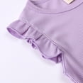 thumbnail image 6 of MXIEZI Tlittle Girls Casual T-Shirt Outfits Summer Solid Color Sleeveless Tops + Comfort Shorts 2PCS Set for Toddler Kids 9 Months-6 Years, 6 of 9