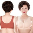 thumbnail image 3 of Spdoo Women's Plus Size Front Closure Cotton Bra Easy On Front Close Wirefree Bra Everyday Wear Caramel, 3 of 8