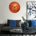 thumbnail image 5 of Clispeed Acrylic Hanging Clock Orange Simple Round Design for Indoor and Outdoor Decoration, 5 of 5