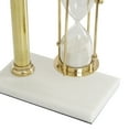 thumbnail image 5 of DecMode 7" x 11" Gold Metal Hourglass Sand Timer, 1-Piece, 5 of 8
