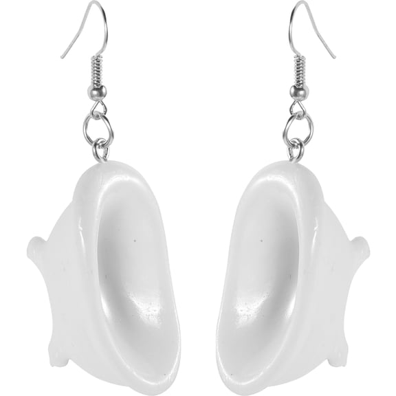 UPOUART 1 Pair Stylish White Dangle Earrings for Women, Lightweight and Perfect for Everyday Casual or Party Wear
