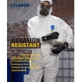 thumbnail image 3 of LANON Gants Résistants aux Produits Chimiques en Nitrile, Gants de Sécurité Réutilisables avec Protection contre la Paume Texturée en Micromousse, Acide, Alcali et Huile, X Largeblackxl, 3 of 7