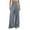 Gray 05, variant on Karymi Workout Shorts Women Solid High Waist Pleated Wide Leg Pants, Elastic Back Waist Casual Suit Trousers, Loose Flowy Yoga Palazzo Pants