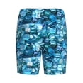 thumbnail image 5 of Naloa Blue Kyanite Men's Short Pajama Pants, Lounge Comfort Shorts with Elasticized Waistband and Side Pockets - Medium, 5 of 9