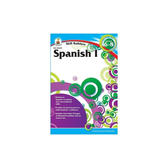 CARSON-DELLOSA Spanish I Resource Book Grades 6 - 8 104411