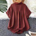 thumbnail image 4 of Kezqiaxn Button Down Shirts for Women Short Sleeve Collared Loose Blouse with Pocket Summer Tops Dressy Casual Plus Size Fashion, 4 of 6