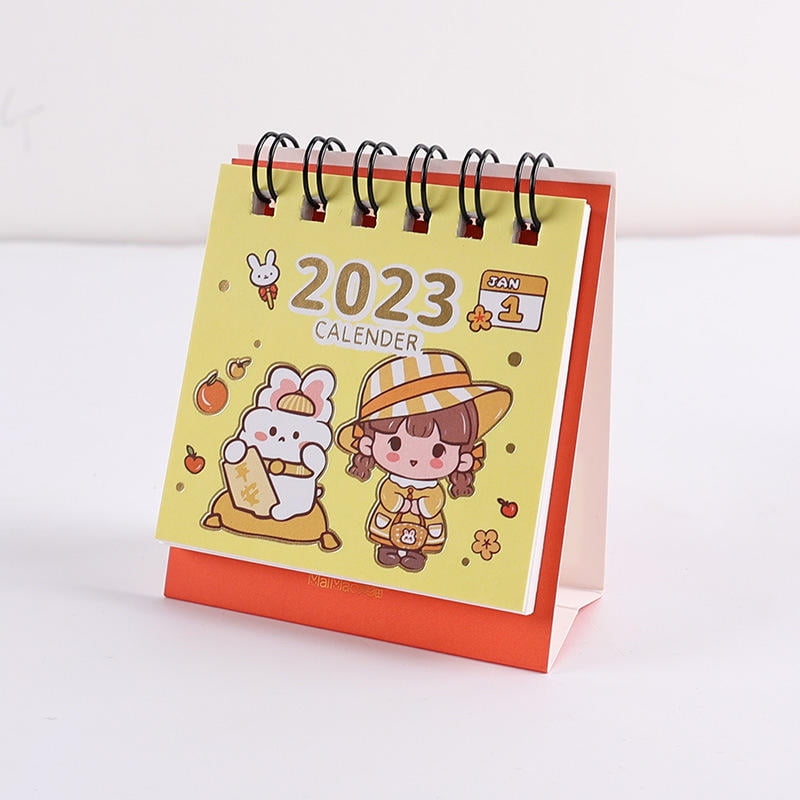 MINM 2023 Creative mini desk calendar, simple ins style, cute office