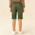 thumbnail image 5 of Plebaso Kids Summer Shorts Knee Length Shorts Boys Girls Zipper Button Casual Short Pants with Pockets, 5 of 6