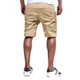 thumbnail image 3 of Men's Quick-Dry Outdoor Cargo Shorts, Lightweight Flat-Front Casual Shorts with Multi-Pocket for Sports & Daily Wear ,Khaki L, 3 of 4