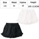 thumbnail image 2 of 2 piezas de pantalones cortos ligeros para niñas, pantalones cortos holgados informales de moda, pantalones cortos cómodos con cintura elástica, blanco+negro, 120 cm, 2 of 5