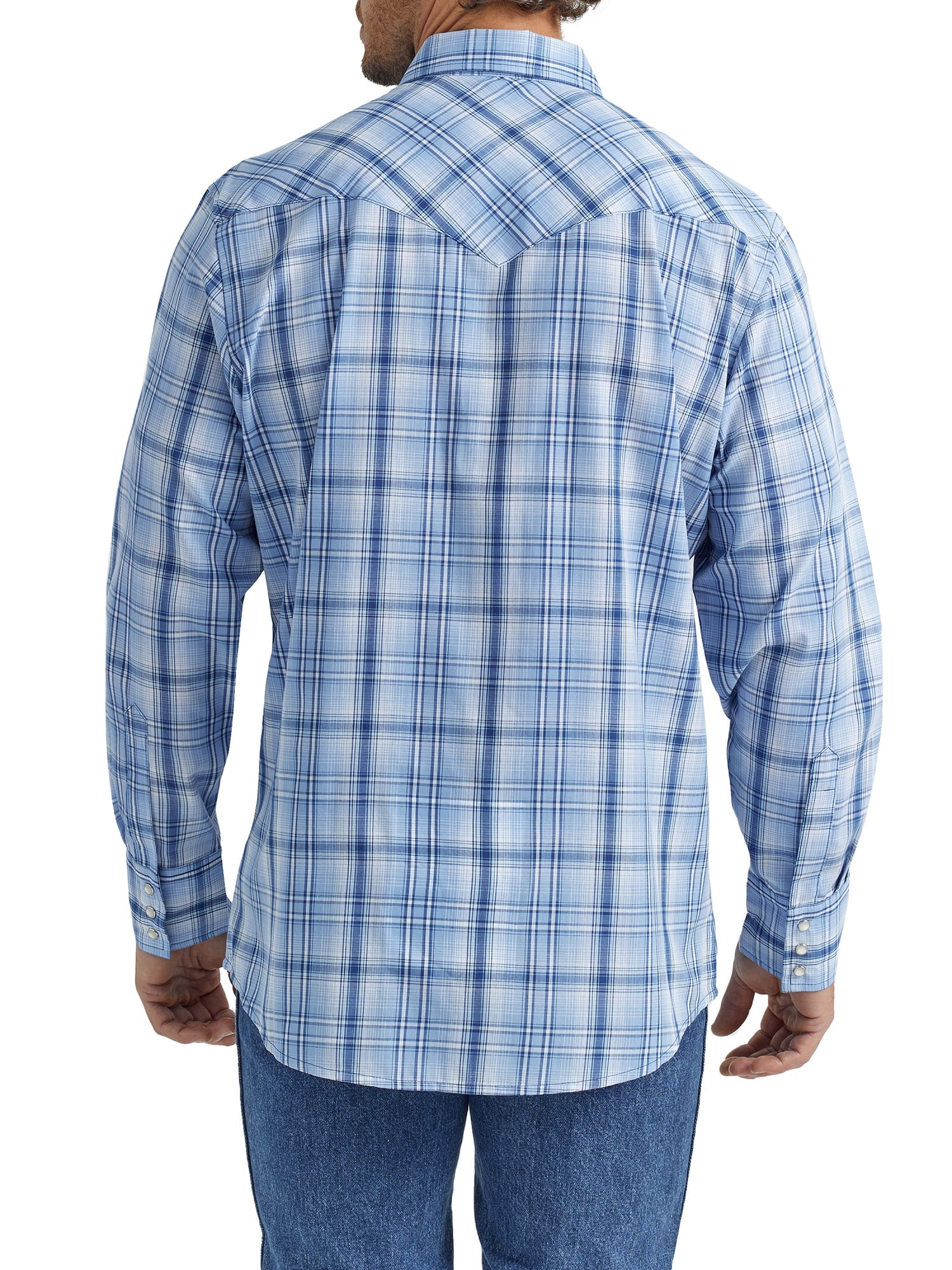 Wrangler® Men's and Big Men's Regular Fit Long Sleeve Western Shirt, Sizes S-5XL
