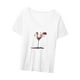 thumbnail image 4 of Camiseta de verano para mujer, camisetas informales cómodas con cuello redondo, camisetas femeninas de moda L Yuyangstore Camiseta para mujer, 4 of 8