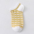 thumbnail image 2 of Yuanlong Womens Socks Cute Bee Embroidery Pattern Ruffle Knit Short Socks Daily Wear Comfortable Breathable Ankle Socks, 2 of 3