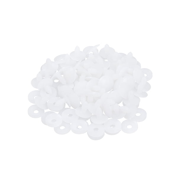 Juego de 100 articulaciones para muñecas, accesorios para muñecas, esqueletos de plástico, color blanco, 20 mm.