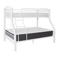 thumbnail image 6 of Linon Heavy Metal Twin Over Full Bunk Bed Attached Ladder in White, 6 of 13