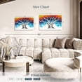 thumbnail image 4 of Elephant Stock Rainbow Tree Wall Art - Horizontal Canvas Wall Art - Living Room Wall Decor - Floral And Botanical Canvas - Gray And Orange Decor By Ashvin Harrison - 30" x 20", 4 of 8