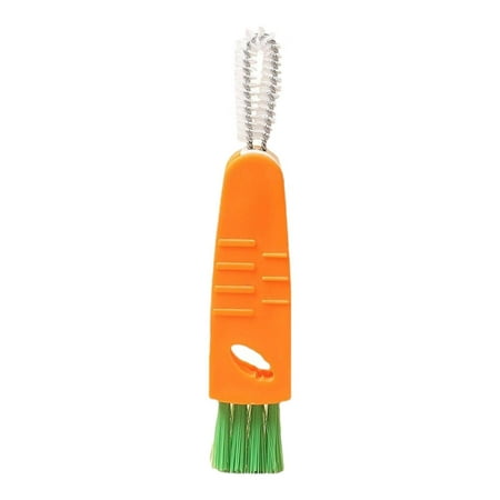 

Cup Lid Cleaning Brush | 3 in 1 Carrot Detail Bottle Cleaner | Multifunctional Cup Crevice Cleaning Brush Portable Home Kitchen Cleaning Tools