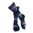 thumbnail image 4 of Pofeuu Planets Stars And Galaxies1 Print Stockings, Adult Running Hiking Socks for Youth and Adult-One Size, 4 of 8