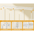 thumbnail image 6 of E14 Por Heavy Duty Closet Organizer System,Freestanding Clothing Racks for Hanging Clothes,Adjustable Garment Rack 70.1" W × 16.6" D × 76.4" H Hold 960 lbs, White, 6 of 9