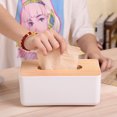 thumbnail image 3 of Wooden Tissue Box - 9"x5"x4" European Style Bathroom & Cars Tissue Holders, Decorative Kleenex Storage for Living Room and Office, Lid for Privacy & Organization, 3 of 6