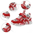 thumbnail image 5 of CAICJ98 Boys Girls Athletic Shoes Kids Breathable Walking Shoes Lightweight Strap Non-Slip Sneakers Boys Girls Red,4(Little Kid/Big Kid), 5 of 7