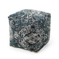 thumbnail image 2 of Square Pouf, Blue Hue | Multiple - Purpose Home Decor | Fabric and Bead Structure | Meets Weight Limit Requirement, 2 of 4