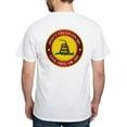 thumbnail image 2 of CafePress - Dtom Gadsden Flag (Logo) Dark T Shirt - Men's Classic T-Shirts, 2 of 5