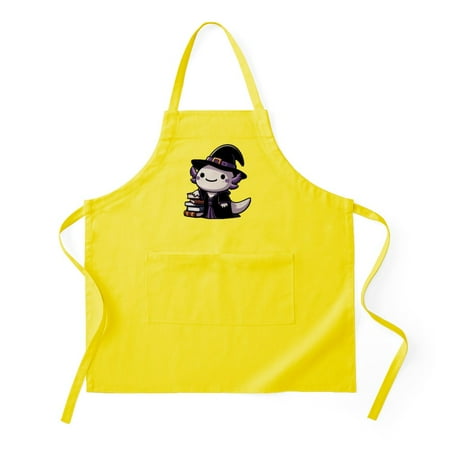 

CafePress - Axolotl Witch Cute Halloween - Kitchen Apron with Pockets Grilling Apron Baking Apron
