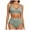 Bathing Suits for Women Green, variant on ylioge Bikini Sets for Women Two Piece High Waisted Bathing Suits Ladies Trendy Solid Side Drawstring Shorts Swimwear Set Summer