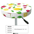 thumbnail image 4 of Naloa Strawberry and Lemon Round Bar Stool Cushion Cover 12-14 inch, Fits Kitchen, Office, Restaurant Chairs - 13 inch, 4 of 7