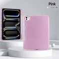 thumbnail image 2 of Dteck Case for iPad Pro 11 inch 2024,Shockproof 3-Layer Protection Case Built-in Pencil Holder Back Cover for iPad Pro 11-in. (M4),Pink, 2 of 7