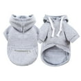 thumbnail image 2 of CICRKHB Practical Pocket Dog Jacket, Zipper Pocket Size Dog Clothes, Pet Dog Cold Weather Coat with Pocket Winter Dog Hoodie Warm(Grey,3Xl), 2 of 9