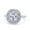Silver, variant on Art Deco Solitaire Accent Cushion Wedding Engagement Ring CZ 925 Sterling Silver