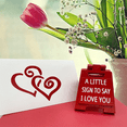 thumbnail image 2 of Letrero pequeño con texto "Te amo", letrero decorativo en miniatura con temática de amor, placa con letrero romántico con lenguaje del amor, decoración para el escritorio de la oficina en casa, 2 of 6