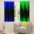 thumbnail image 5 of Abstract Ombre Curtains 30%-50% Blackout Green Blue Black Curtains & Drapes Bedroom,Gradient Geometry Striped Window Curtains,Geometric Stripes Window Treatments, 5 of 6