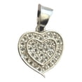 thumbnail image 3 of JOYARIS Dije Corazón Amor Amistad Zirconias En Plata Solida 925 DM-0000112, 3 of 3