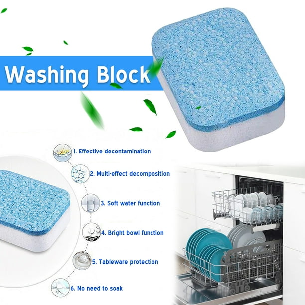 Dishwasher Detergent Tablets, Dish Cleaning Refill Tabs Fresh Scent