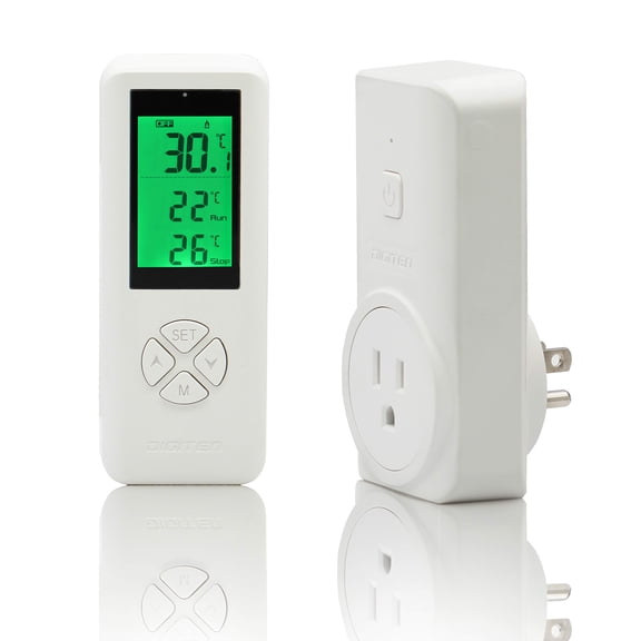 Wireless Digital Thermostat with Remote Temperature Control for Heating & Cooling Devices