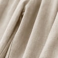 thumbnail image 4 of Women's Wide Leg Linen Balloon Pants Drawstring Elastic Waist Pants with Pleated Pockets Casual Flowy Summer Work Pants Beige, 4 of 9