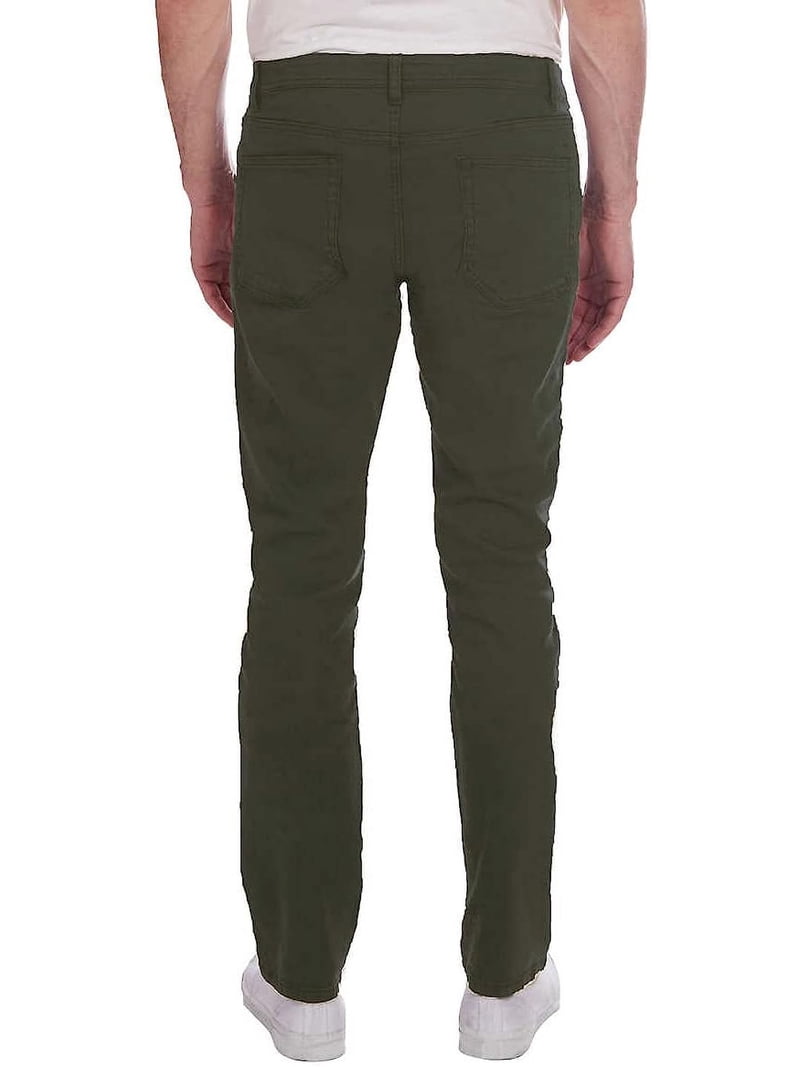 Jachs New York Men's Straight Fit Mid-Rise 5 Pocket Traveler Pant