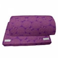 thumbnail image 4 of Abstract Foot Rest, Different Size Circles Background Designed with Circular Shape Dashed Lines, Non-Slip Backing Ergonomic Memory Foam Leg Support for Office, Purple and Salmon, by Ambesonne, 4 of 5