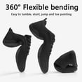 thumbnail image 5 of GlideMoves Black Cheer Shoes Girls lightweight Dance Sneakers Women Training Competition Tumbling Athletic Mesh style breathable Big Kid Size 3, 5 of 7