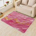 thumbnail image 2 of Marble Rugs for Living Room Bedroom Entryway - Pink Gold Rug 2x3 - Abstract Art Carpet for Home Decor - Washable Non Slip Patterned Indoor Small Area Rug - Soft & Low Pile (ZJ&474), 2 of 7