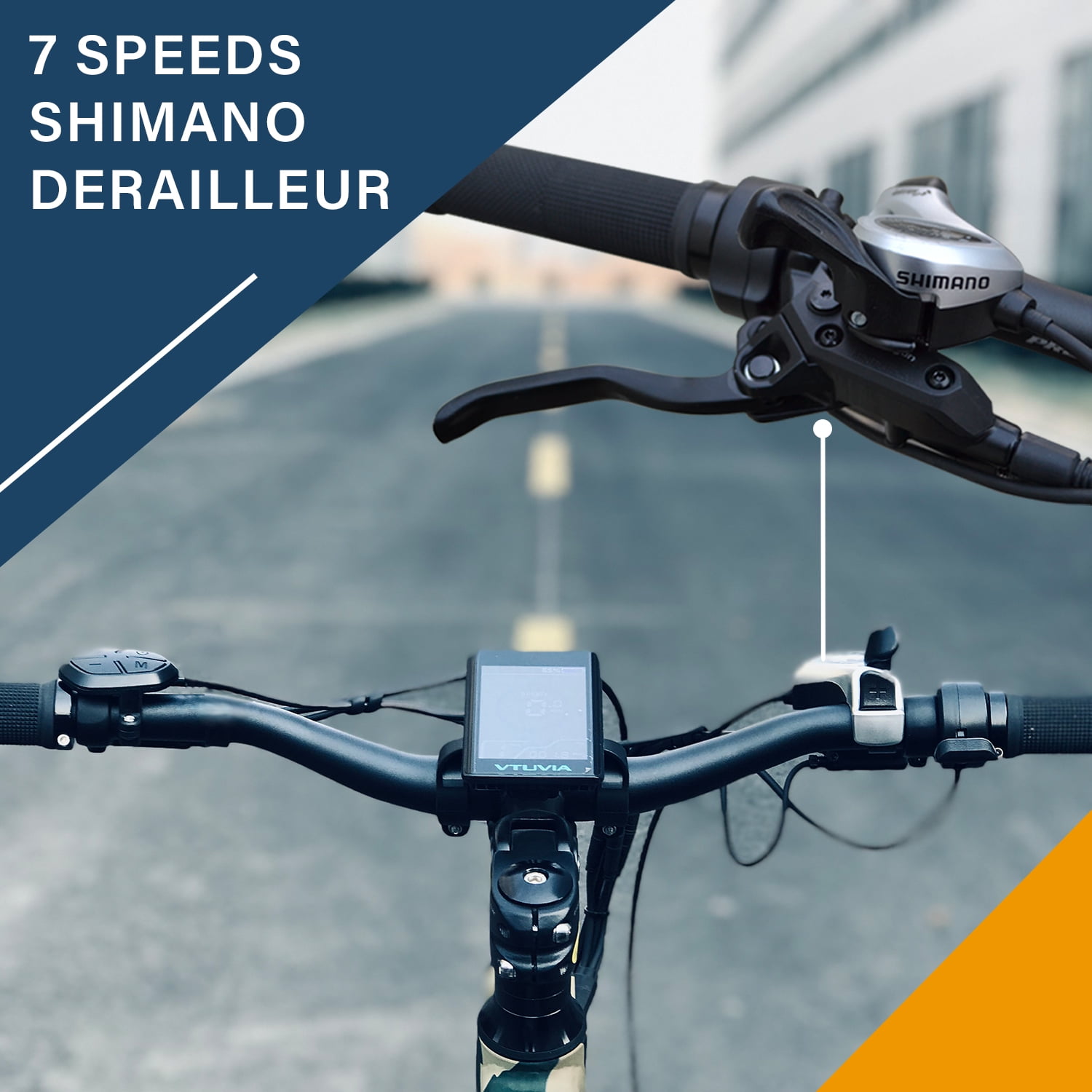 Buy Vtuvia Electric Bike with Hydraulic Brake for Adults, 26 x 4.0 Fat