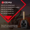 thumbnail image 2 of CCIYU X 1 Flip Key Fob with Key CASE 4 buttons Replacement for 06-15 for Honda for Civic for CR-V for Accord for Pilot for Insight for Accord for Crosstour for Odyssey for CR-Z Series with KR55WK49308, 2 of 6