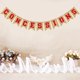 thumbnail image 5 of FELTECHELECTR Guirnalda de concesiones con temática deportiva para fiestas, banderines de lino con forma de cola de milano, suministros para fiestas, decoración, 5 of 6
